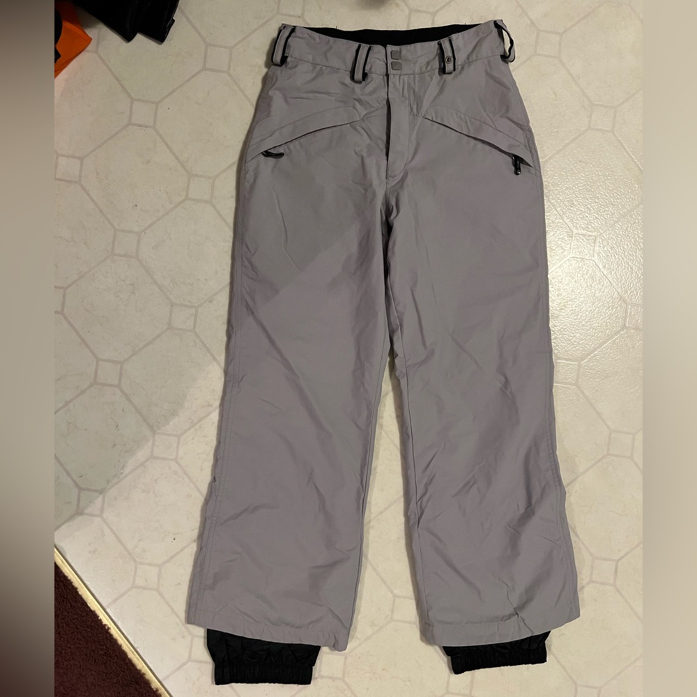 Women’s Waterproof Small Grey Bonfire Snow Pants/ Ski Pants
